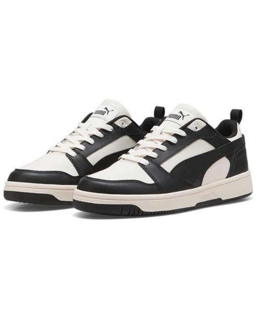 PUMA Black Rebound V6 Low Cv Warm' for men
