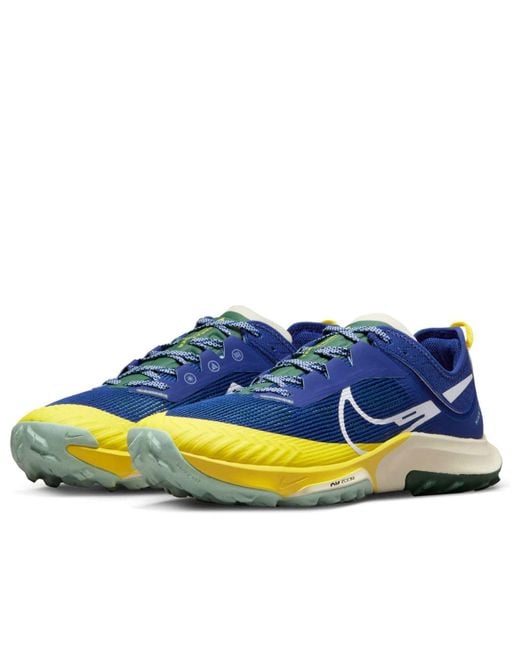 Nike Blue Air Zoom Terra Kiger 8 Trail Running Shoes for men