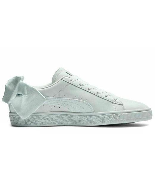 PUMA Blue (Wmns) Basket Bow 'Peppermint'