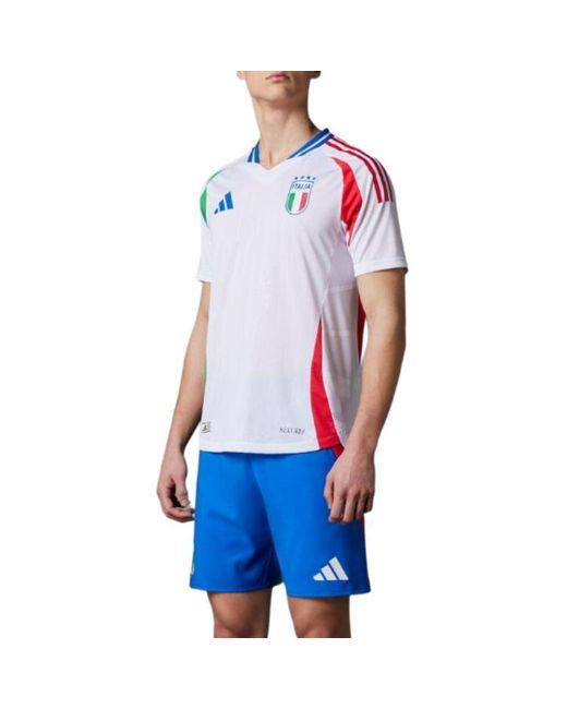 Adidas Blue Italy 24 Authentic Away Jersey Asia Sizing for men