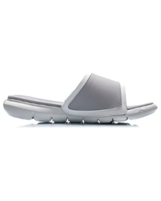 Li-ning White Lightweight Stylish Slippers for men