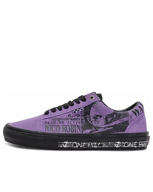 Vans Purple One Piece X Skate Old Skool 'Nico Robin' for men