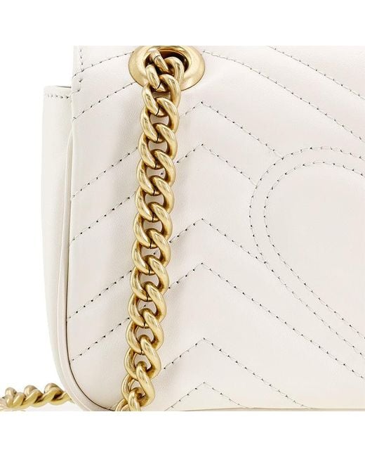Gucci Natural (Wmns) Gg Marmont Series Mini Leather Clutch