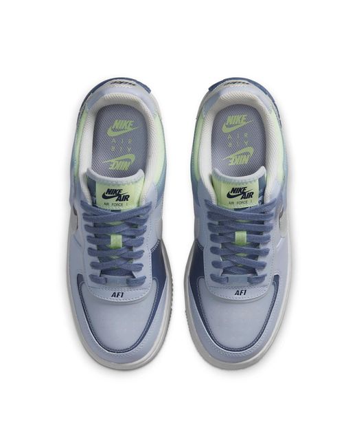 Nike Blue (Wmns) Air Force 1 Shadow Se 'World'