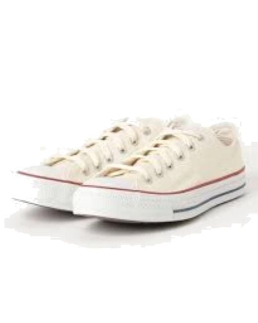 Converse White Canvas All Star Ox for men