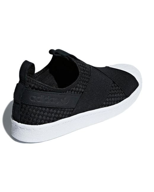 Adidas Black Originals Superstar Slip-On for men