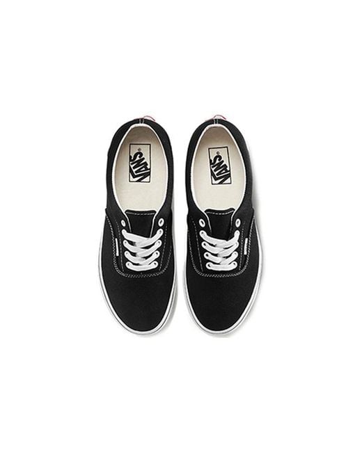 Vans Black The Era Checker Logo for men
