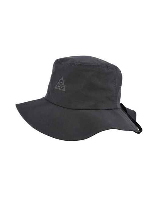 Nike Black Acg Logo Bucket Hat for men