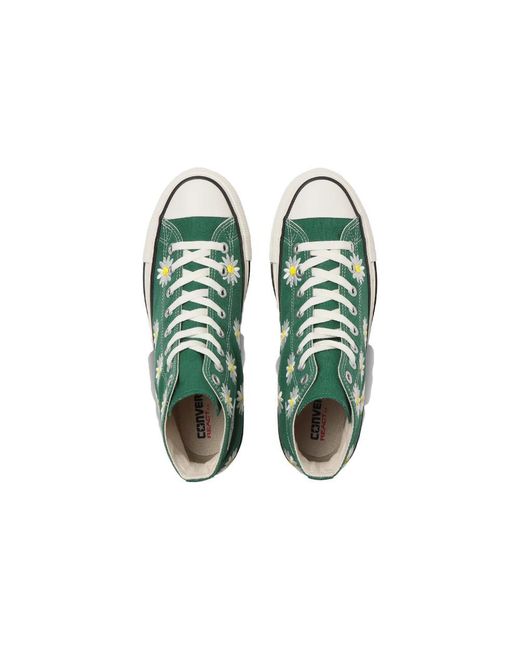 Converse Green All Star Daisyflower Hi 'Spring' for men