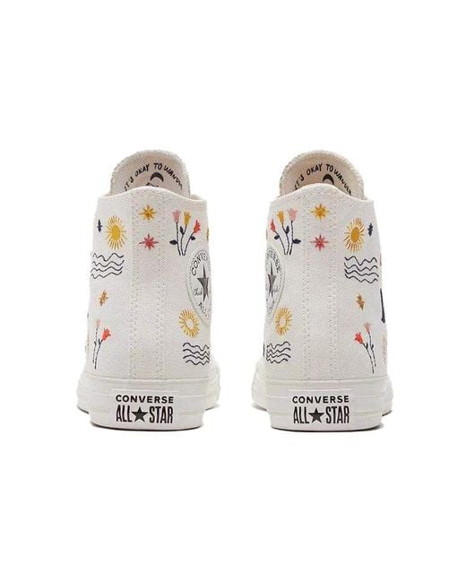Converse White (Wmns) Chuck Taylor All Star High 'It's Okay To Wander'