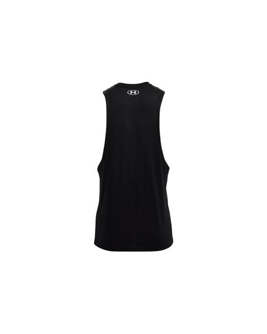 Under Armour Black Project Rock Brahma Bull Tank for men