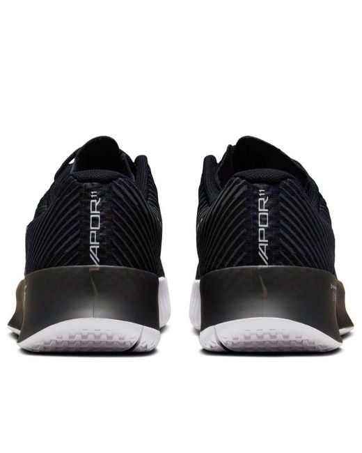 Nike Black Court Air Zoom Vapor 11 Clay Tennis Shoes for men