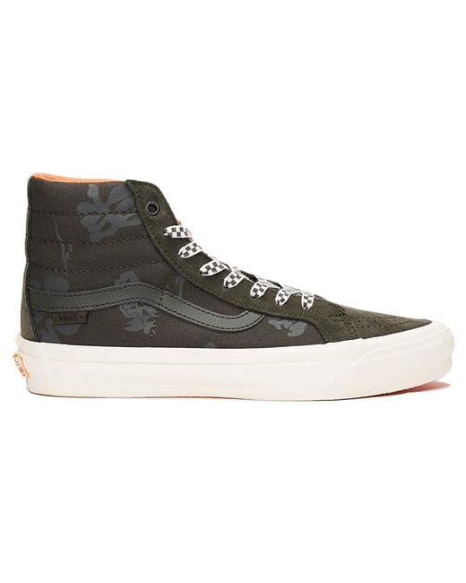 Vans Black Porter-Yoshida & Co. X Og Sk8-Hi Lx 'Forest Night Floral Checkerboard' for men
