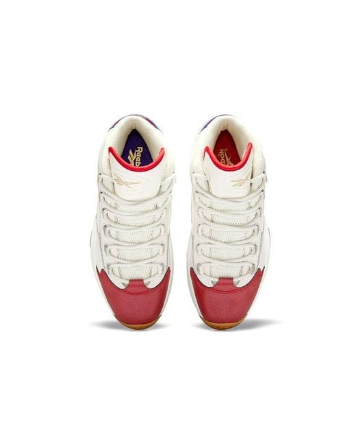 Reebok Question Mid Draft Night Red/white for men