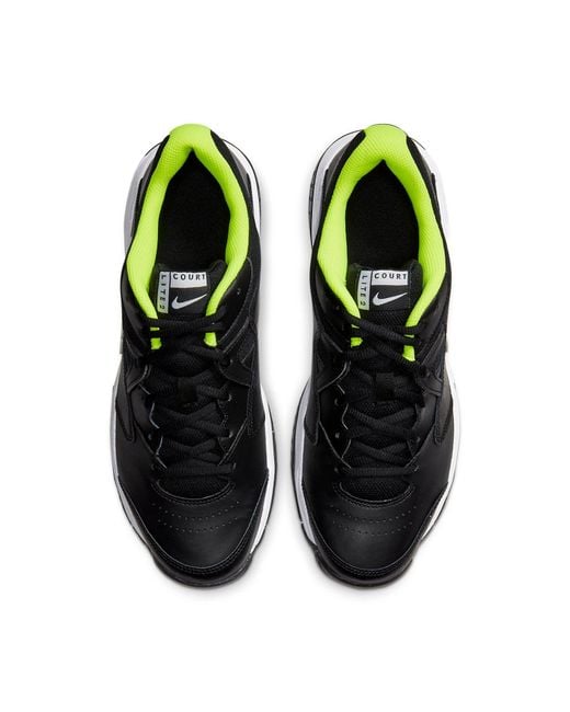 Nike Black Court Lite 2 Volt' for men