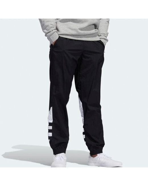 Adidas Black Originals Big Logo Trefoil Track Pants for men