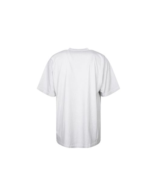 Balenciaga White Property Vintage T-Shirt Large Fit for men