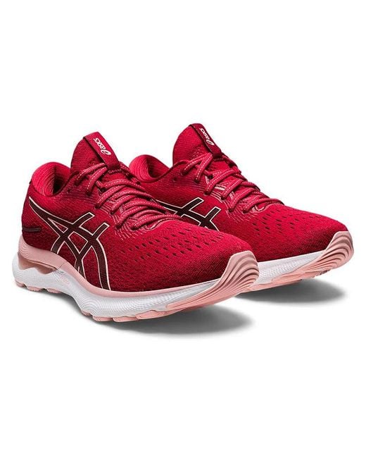 Asics Red (Wmns) Gel-Nimbus 24 'Cranberry Frosted Rose'