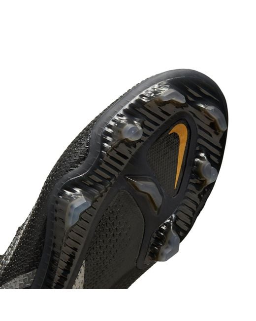 Nike Black Phantom Gt2 Elite Df Fg Metallic' for men