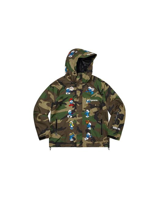 Supreme Black X Smurfs Gore-Tex Shell Jacket for men