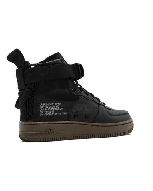 Nike Black (Wmns) Sf Air Force 1 Mid 'Hazel'
