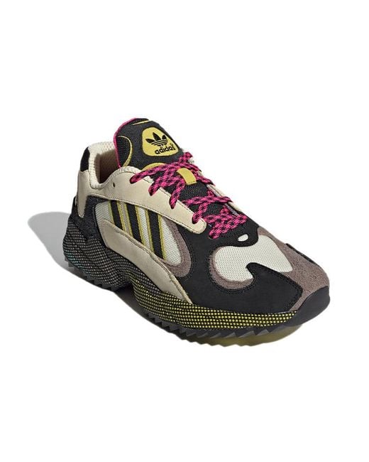 Adidas Brown Originals Yung-1 Shoes for men