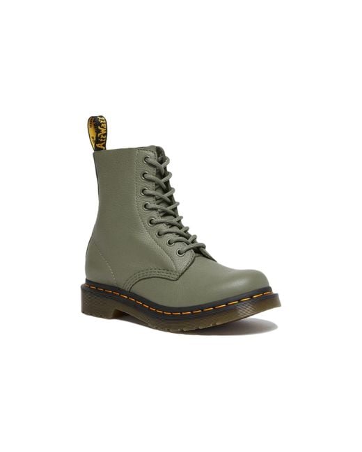 Dr. Martens Green (Wmns) 1460 Pascal Virginia Leather Boots 'Khaki'