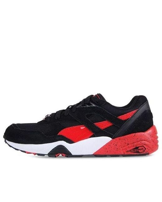 PUMA Red R698 Block Low Top Running Shoes for men