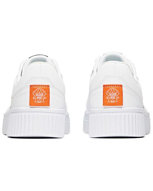 Anta White Skateboarding Series Sneakers 'Graffiti' for men
