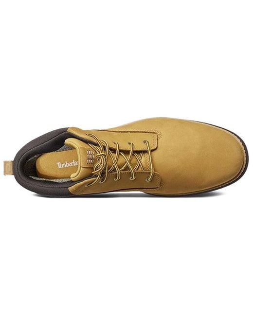 Timberland Brown Cross Mark Chukka Gore-Tex Gtx Wide-Fit Boots 'Wheat' for men