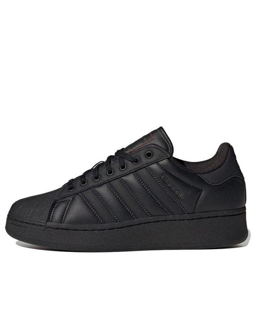 Adidas Black X Atmos Superstar Xlg Metallic' for men