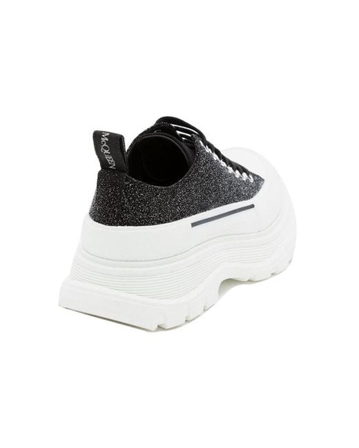 McQueen Black (Wmns) Tread Slick Lace Up Low 'Galaxy'