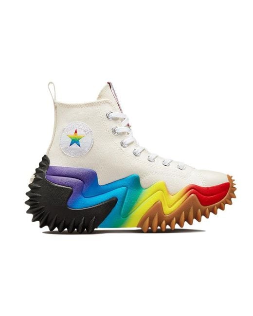 Converse Blue Run Star Motion Platform High for men