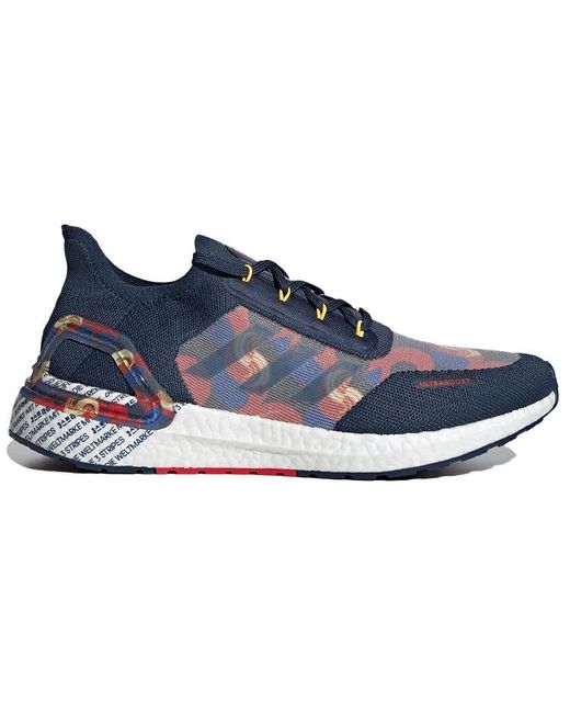 Adidas Blue Ultraboost 20 Seoul 'Crew Scarlet' for men