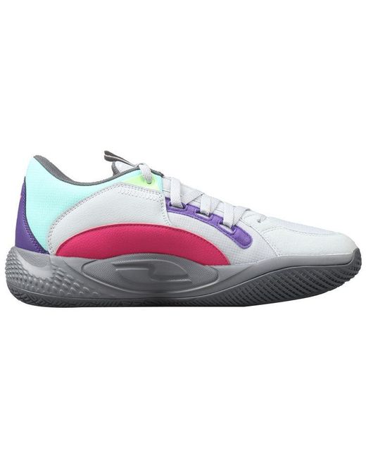 PUMA Blue Court Rider Chaos Daytona Basketball Shoes -Cool Light' for men