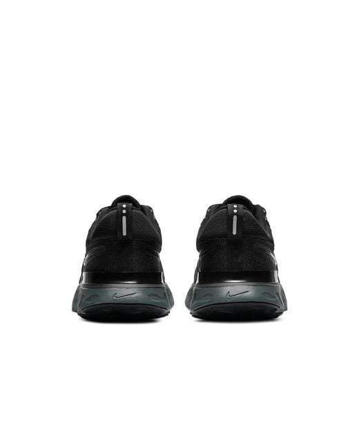 Nike Black React Infinity Run Flyknit 2 'Triple' for men