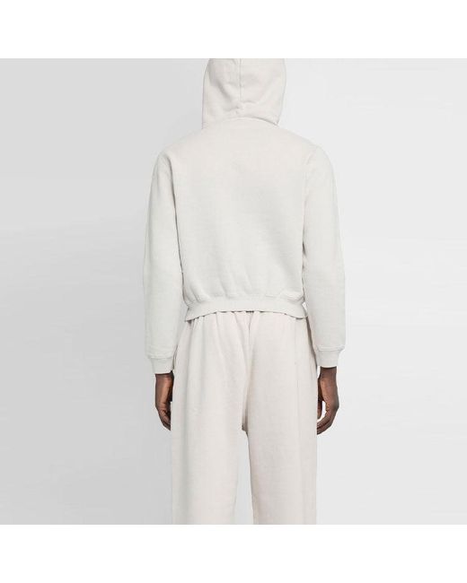 Balenciaga Gray Paris Fashion Week Hoodie 'Almond' for men