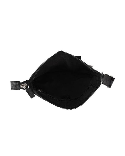Gucci Logo Leather Logo Stripe Webbing Shoulder Strap Nylon Shoulder Messenger Bag in Black for Men Lyst UK