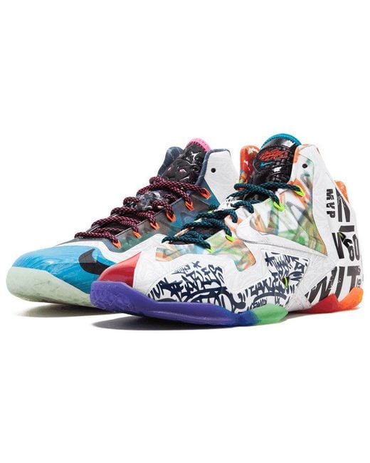 Nike White Lebron 11 Premium 'What The Lebron' for men