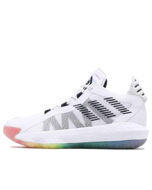 Adidas White Dame 6 Gca 'Pride Pack' for men