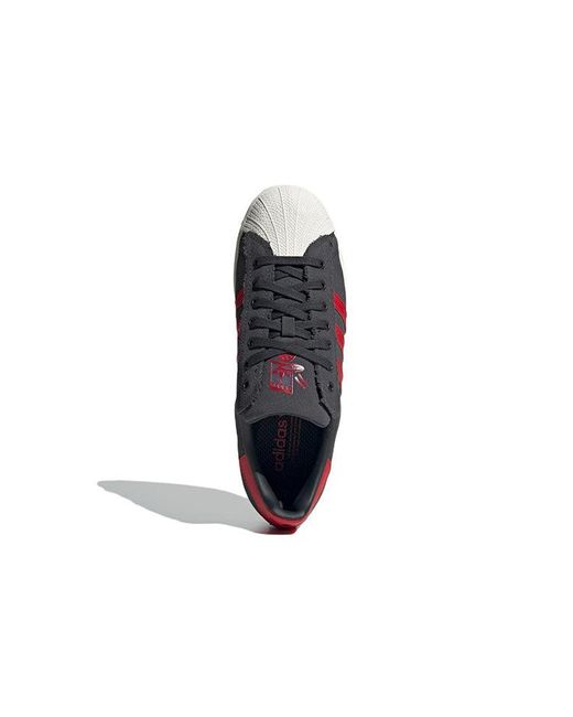 Adidas Red Originals Superstar Shoes for men