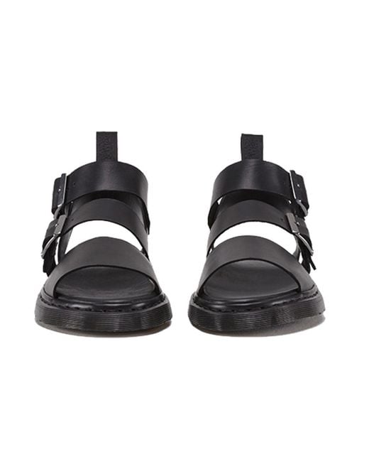 Dr. Martens Blue Gryphon Brando Leather Gladiator Sandals