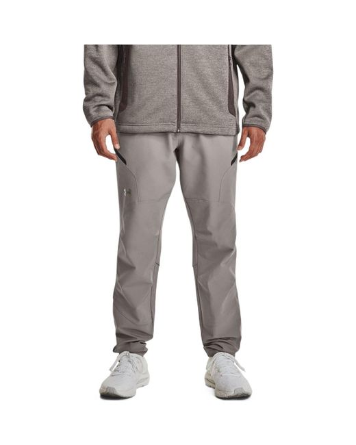 Under Armour Gray Unstoppable Brushed Pants 'Light Milk' for men