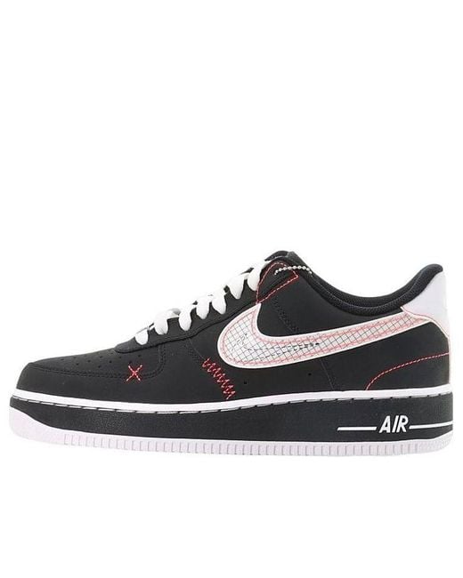 Nike Black Air Force 1 '07 Lv8 'Exposed Stitching' for men