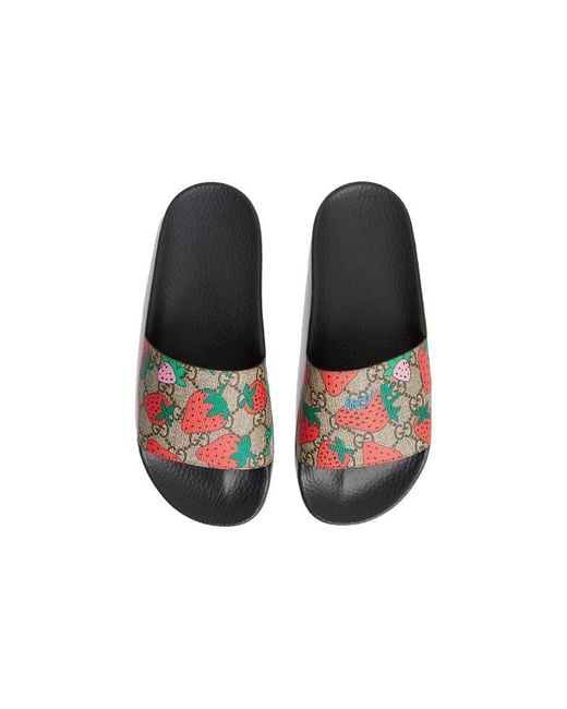 Gucci Blue (Wmns) Slide 'Strawberry'