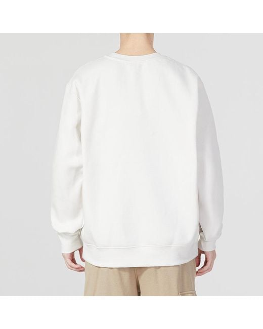 Nike White Multi-Label Logo Sweaters for men