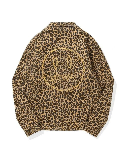 Drew House Brown Cotton Twill Gas Jacket 'Cheetah' for men