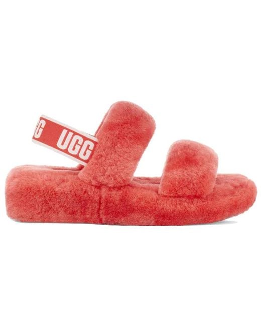 Ugg Red (Wmns) Oh Yeah Thick Sole Sandals