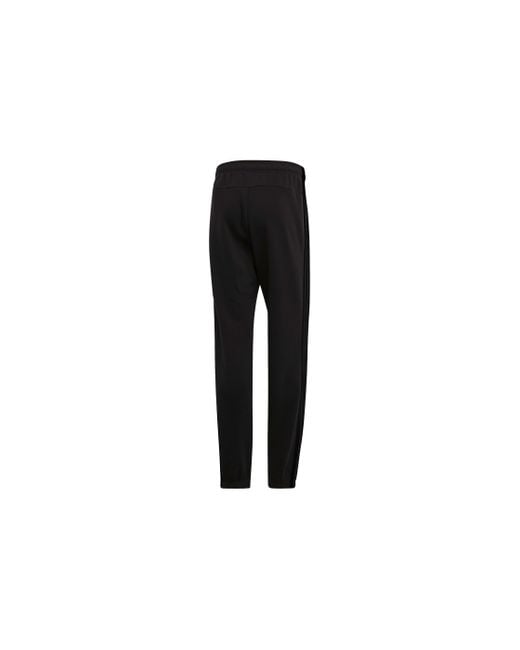 Adidas Black Loose Knit Breathable Stripe Casual Sports Pants for men