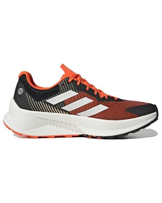 Adidas Red Soulstride Flow Trainers Cblack / Crywht / Impora for men